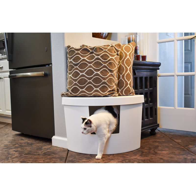 Kitangle, LLC Plastic Enclosed Standard Litter Box & Reviews Wayfair